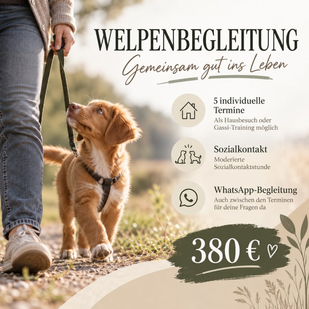 Welpenbegleitung Produktbild Hundeschule Fellnase